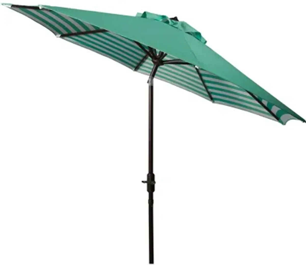 Shay Striped Crank Outdoor Auto-Tilt Umbrella