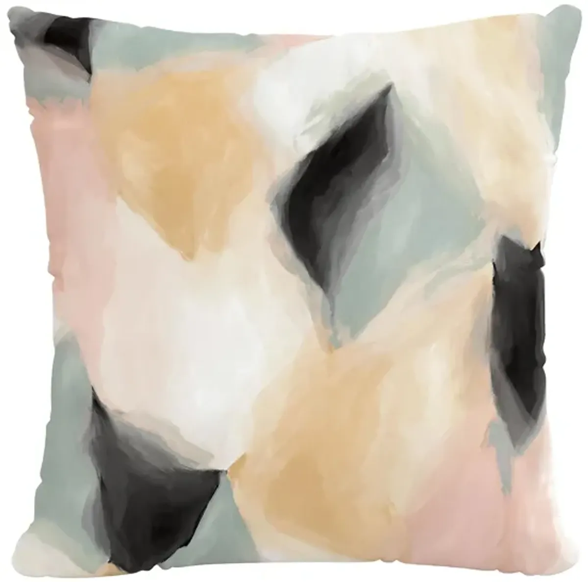 18" Outdoor Abstract Shapes Cloud Pillow in Abstract Shapes Cloud by Skyline