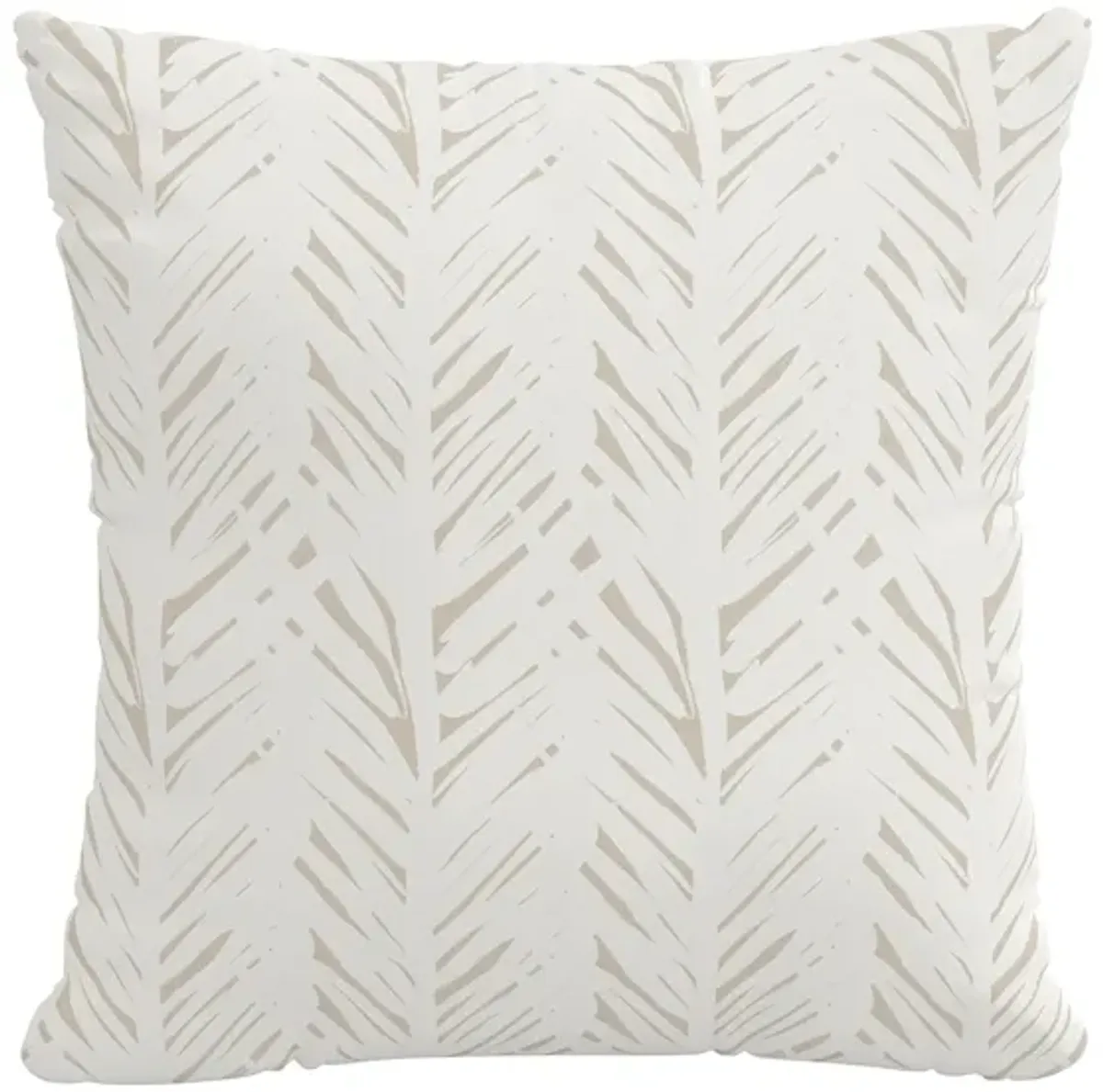 22" Outdoor Brush Palm Pillow in Brush Palm Natural by Skyline