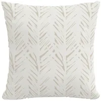 22" Outdoor Brush Palm Pillow in Brush Palm Natural by Skyline