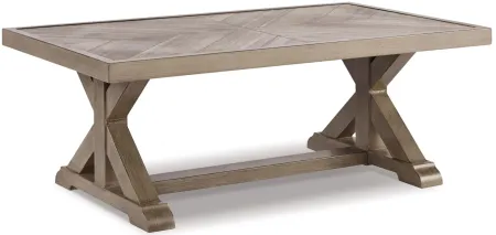 Beachcroft Coffee Table in Ivory, Gold, Matte Gray, Brown by Ashley Furniture