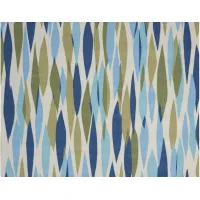 Bits & Pieces Indoor/Outdoor Area Rug in Blue/Green by Nourison