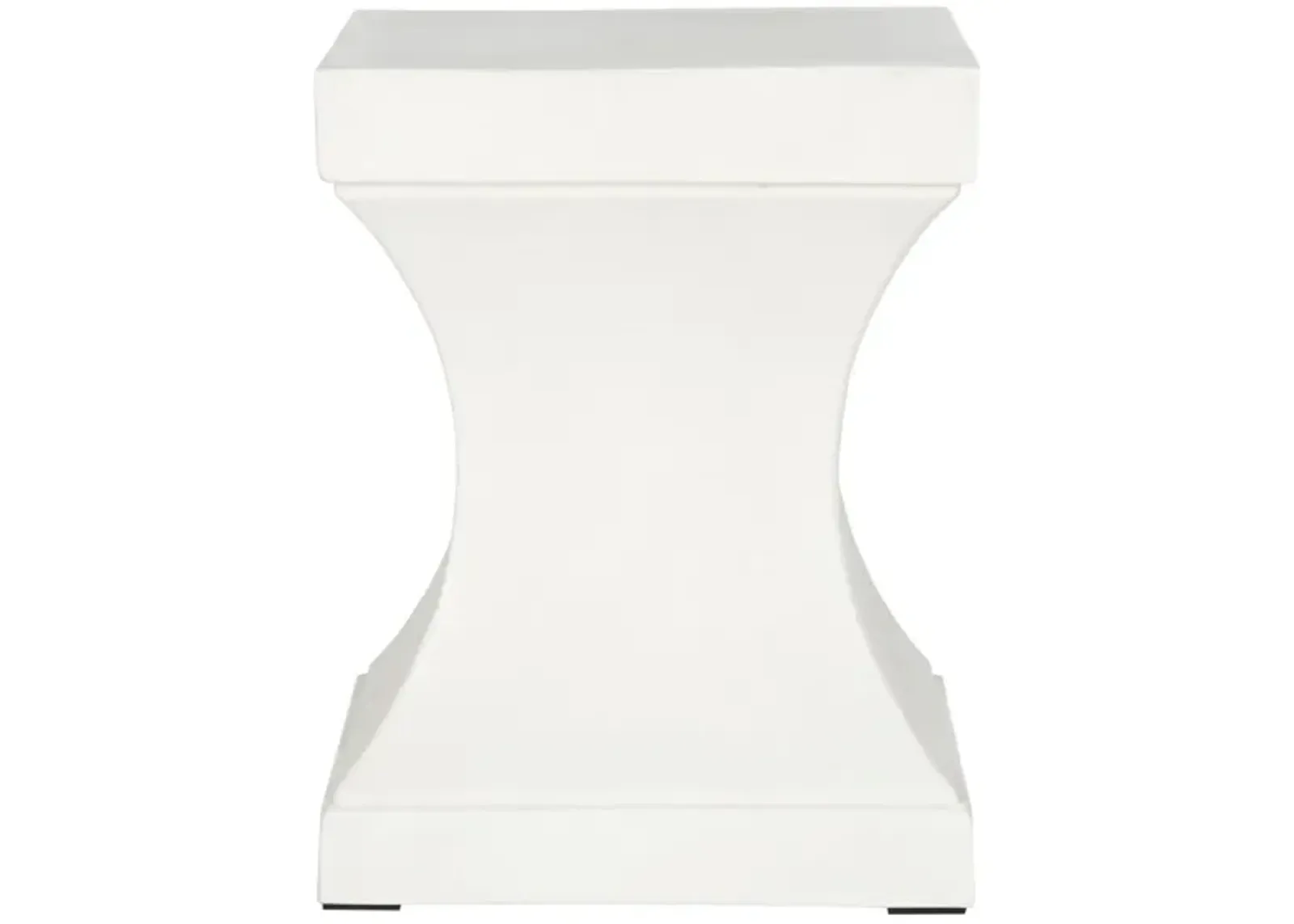 Curby Indoor/Outdoor Accent Table in White by Safavieh