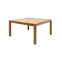 Amazonia Outdoor Teak Square Dining Table in Brown by International Home Miami
