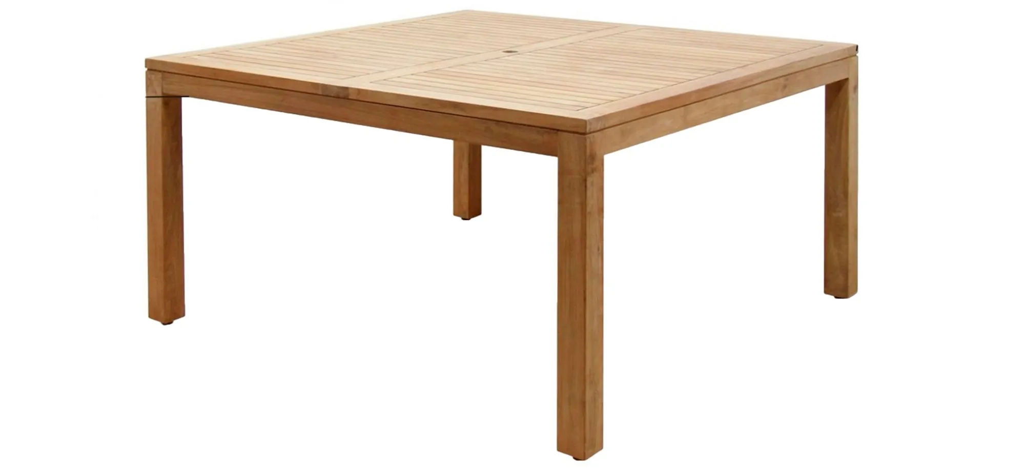 Amazonia Outdoor Teak Square Dining Table in Brown by International Home Miami