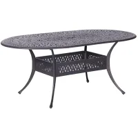 Geneva Outdoor Oval Dining Table in Metal by Bellanest