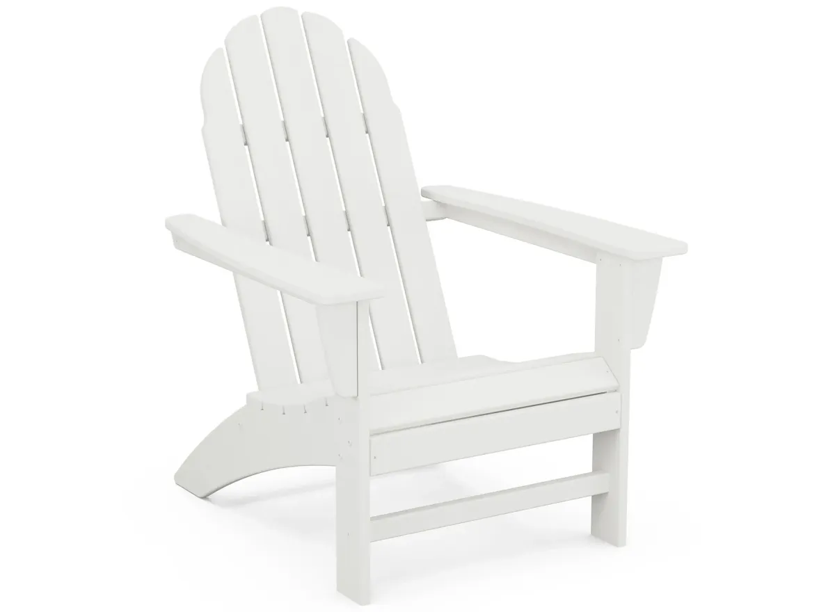 Vineyard Adirondack Chair in White by Polywood