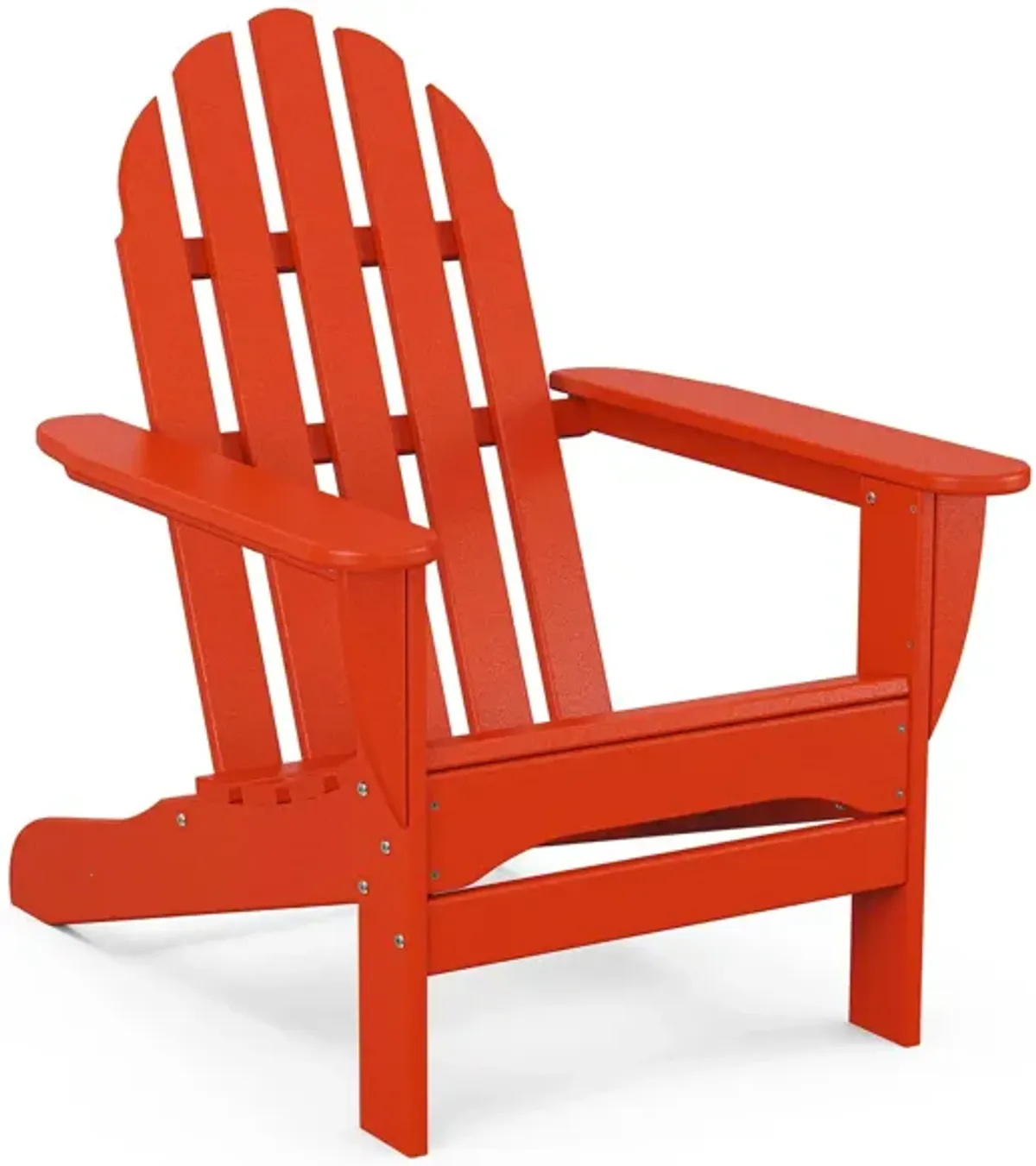 Classic Adirondack Chair in Sunset Red by Polywood