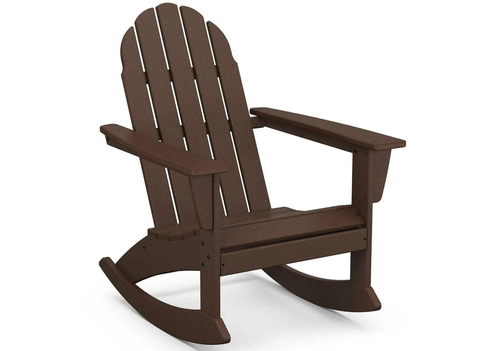 Vineyard Adirondack Rocking Chair in Mahogany by Polywood