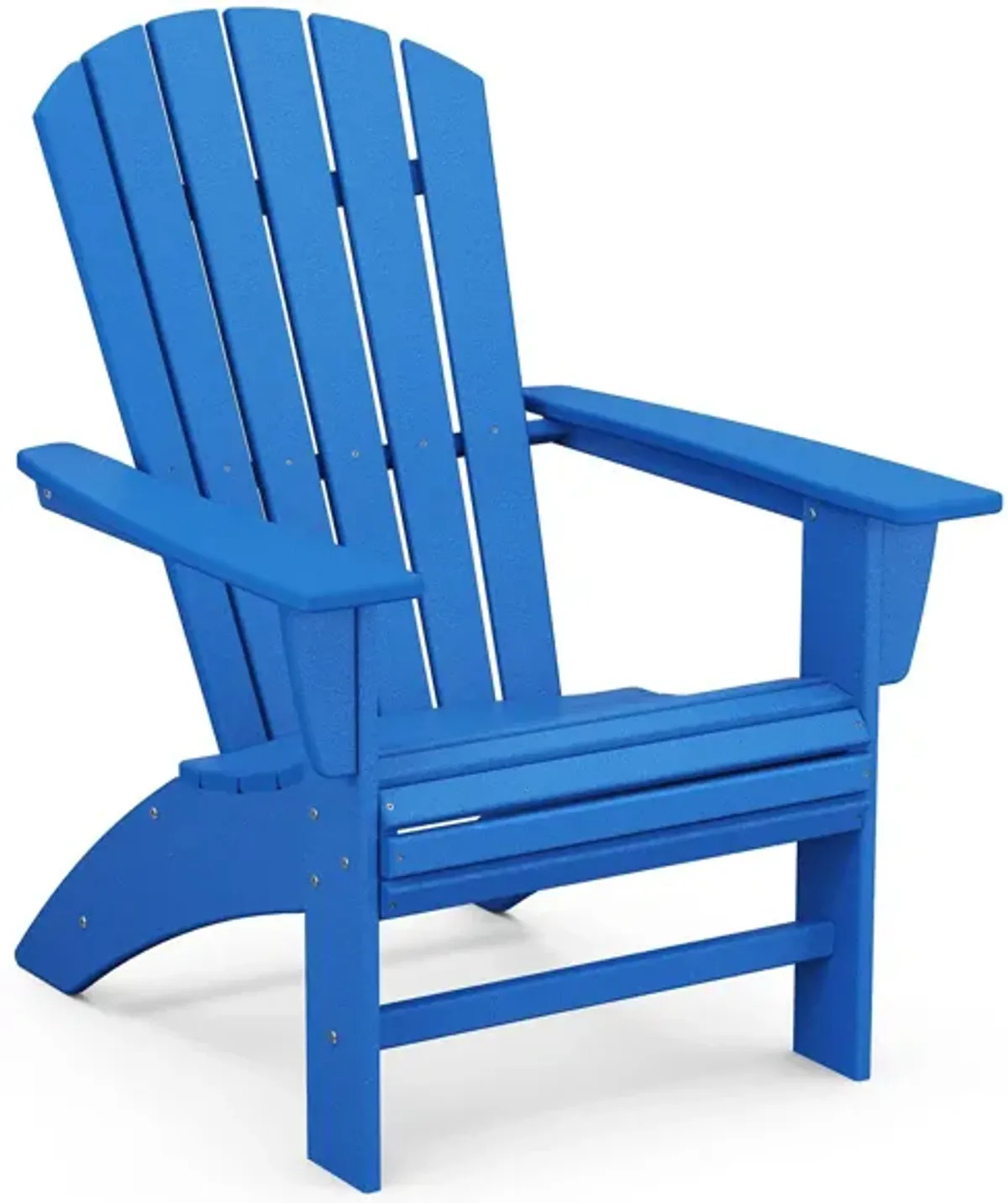 Nautical Curveback Adirondack Chair in Pacific Blue by Polywood