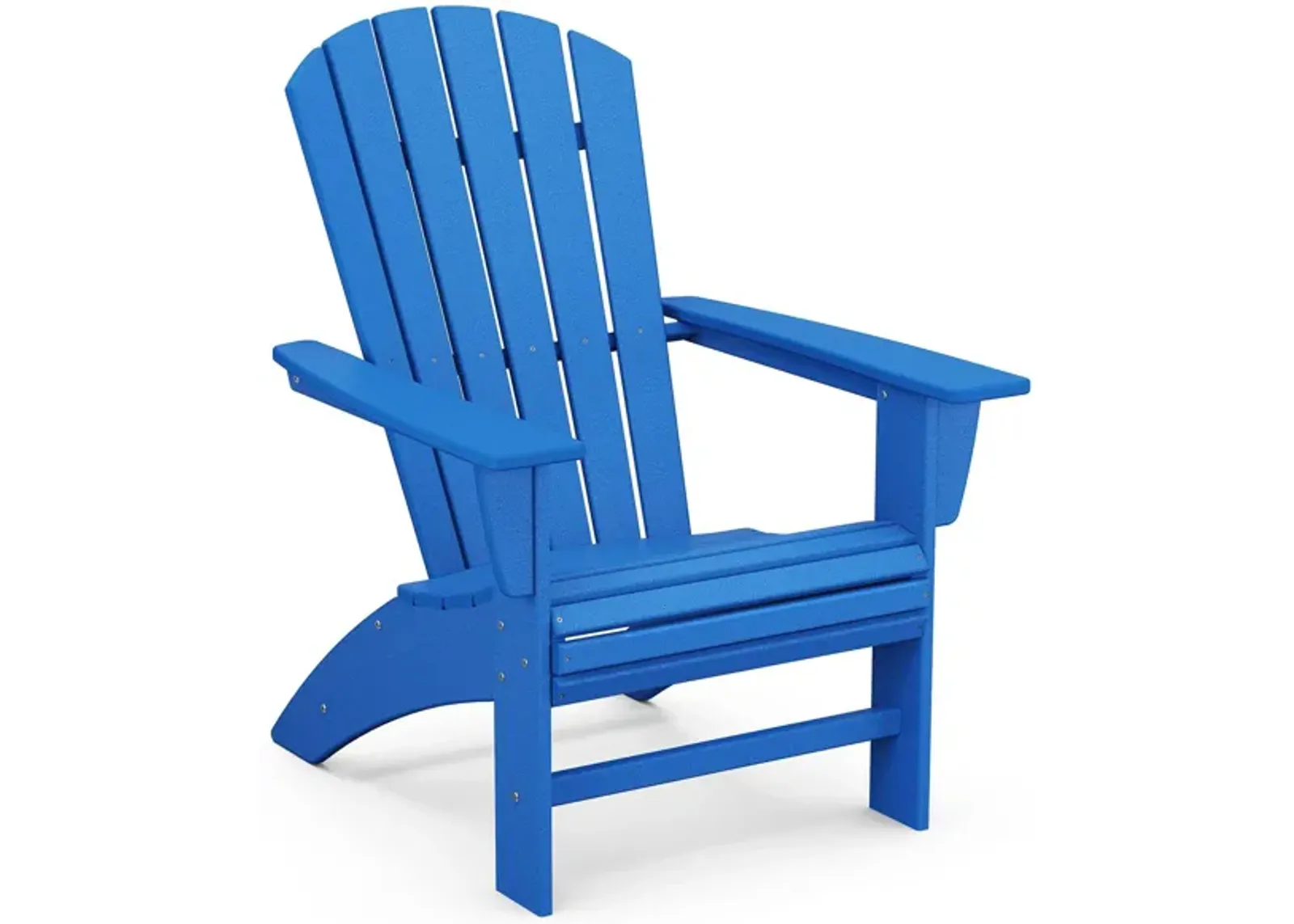 Nautical Curveback Adirondack Chair in Pacific Blue by Polywood