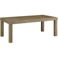 Silo Point Outdoor Rectangular Cocktail Table in Natural by Ashley Furniture