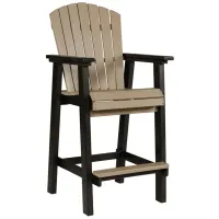 Fairen Trail Outdoor Barstool - Set of 2 in Black/Brown by Ashley Furniture