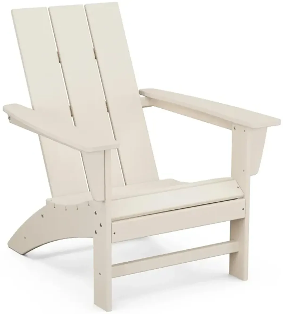 Modern Adirondack Chair in Sand by Polywood