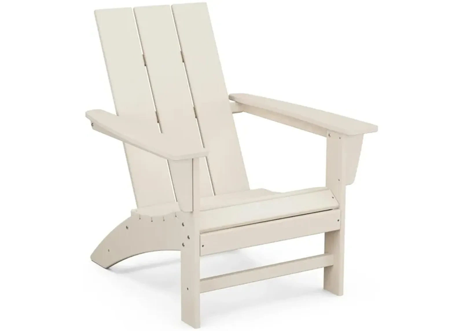 Modern Adirondack Chair in Sand by Polywood