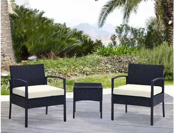 Noli 3 Pc Outdoor Patio Set