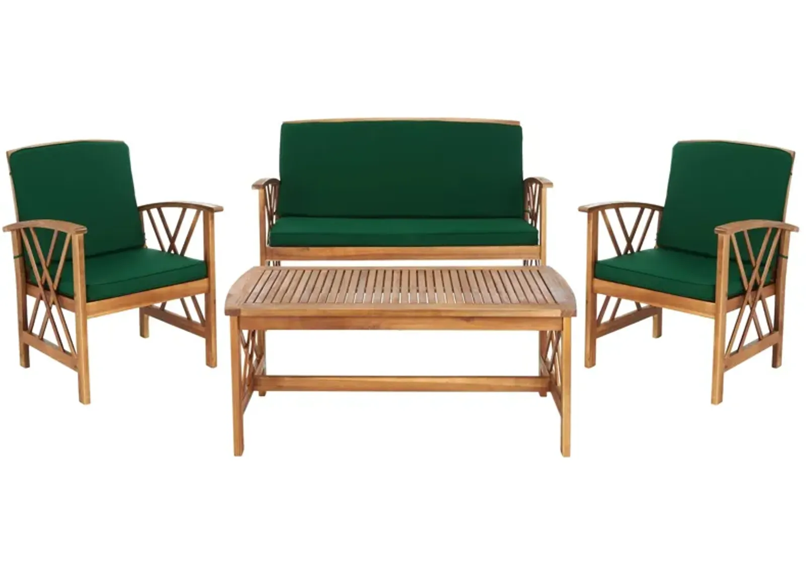 Wrangell 4-pc. Patio Set in Beige by Safavieh