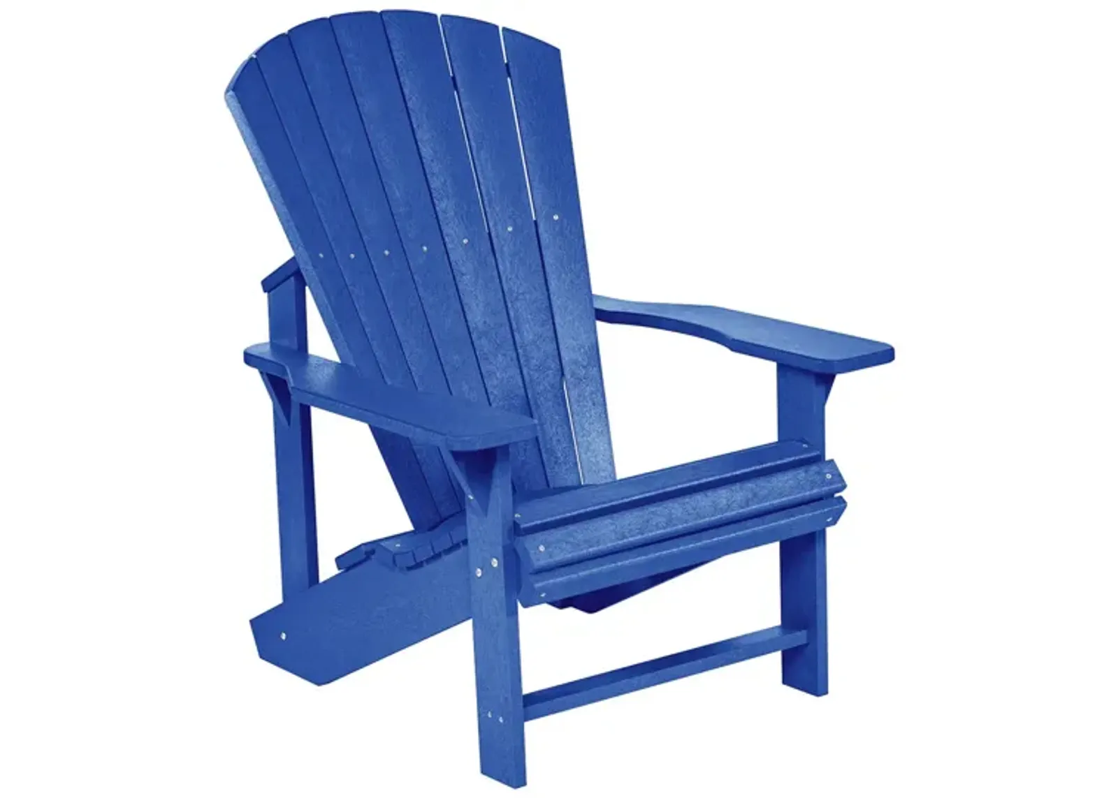 Generation Recycled Outdoor Classic Adirondack Chair in Blue by C.R. Plastic Products