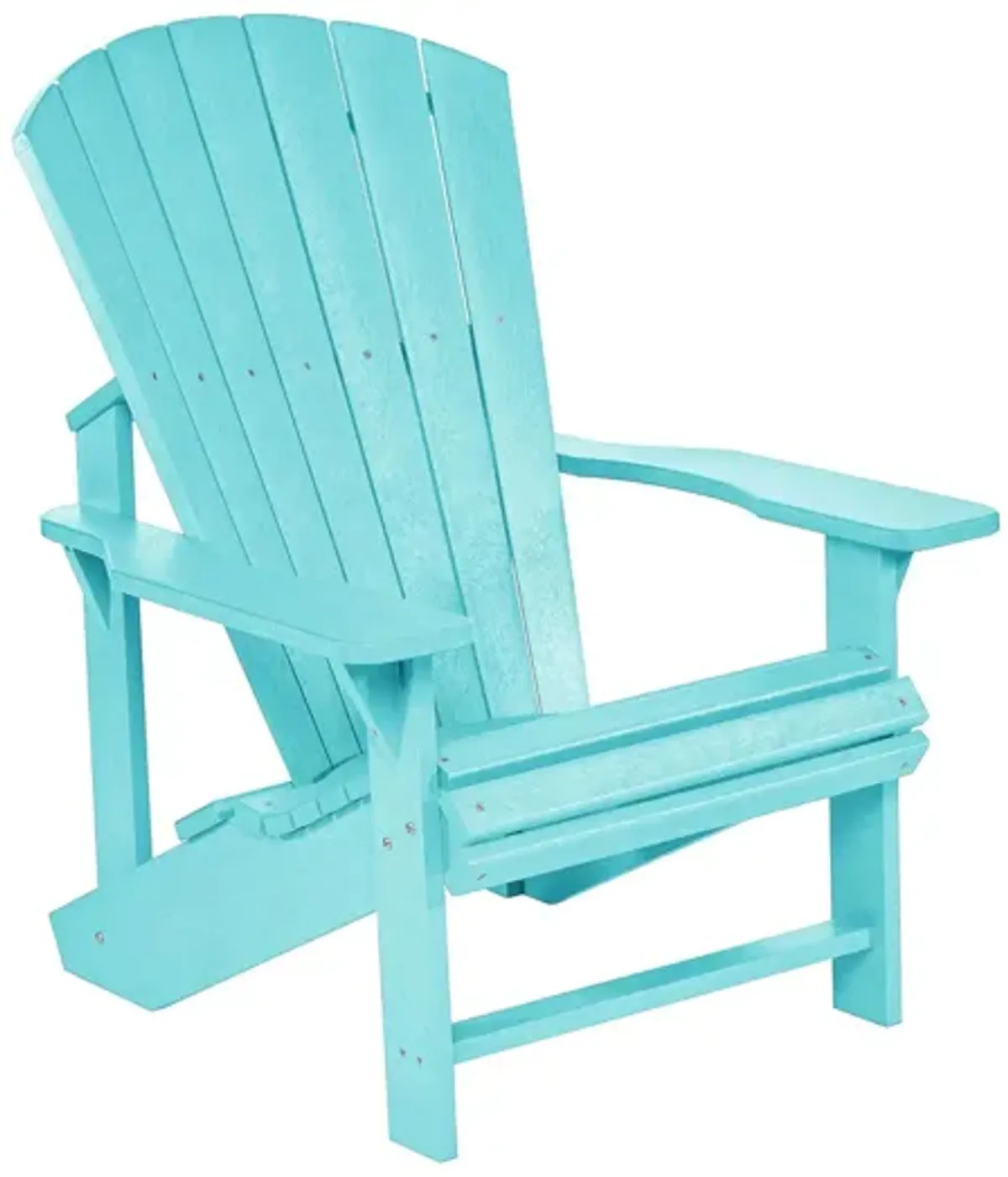 Generation Recycled Outdoor Classic Adirondack Chair in Turquoise by C.R. Plastic Products