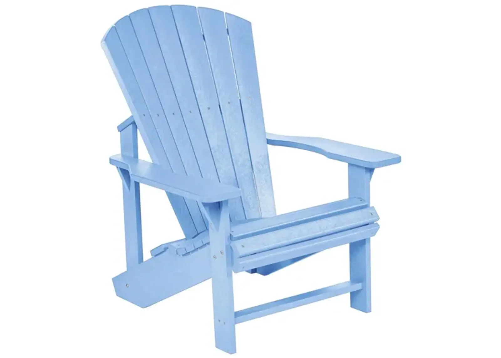 Generation Recycled Outdoor Classic Adirondack Chair in Sky Blue by C.R. Plastic Products