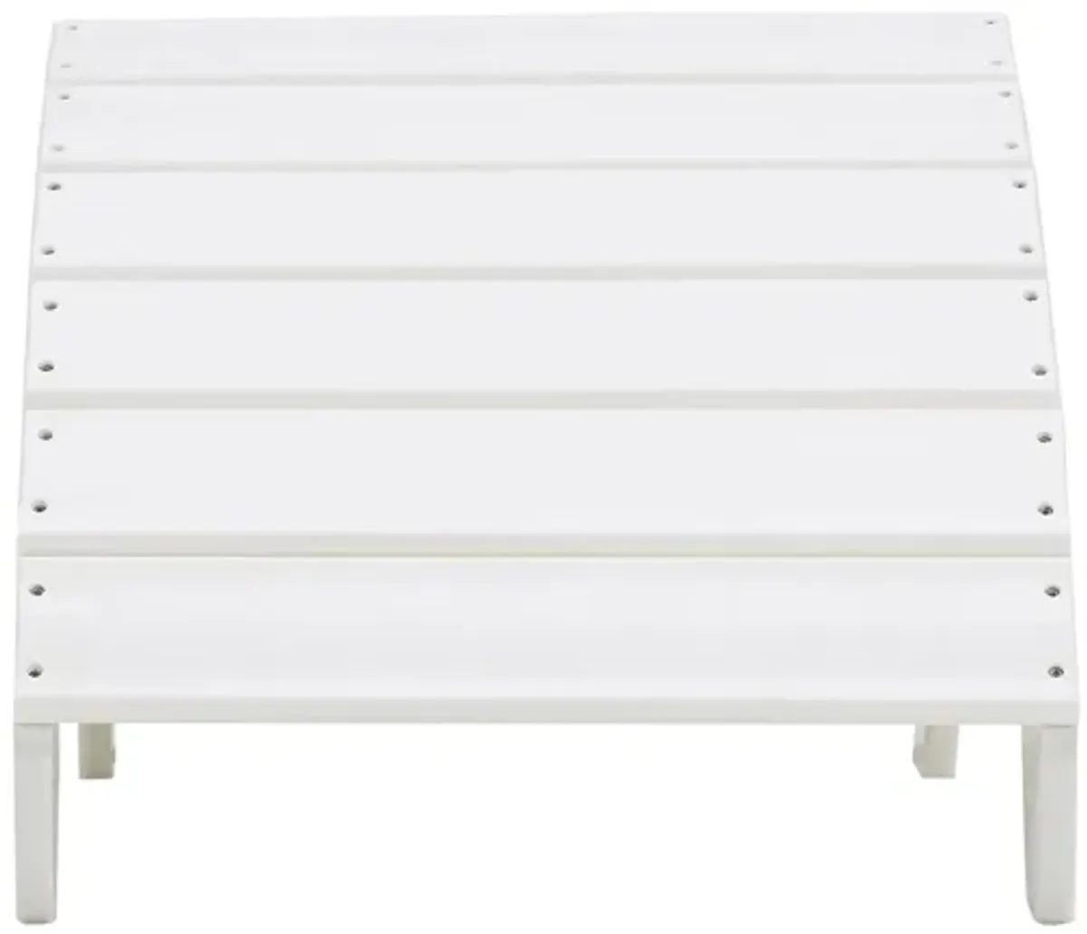 Sundown Treasure Outdoor Ottoman in White by Ashley Express