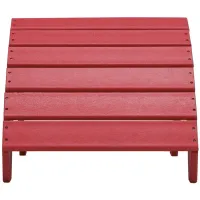 Sundown Treasure Outdoor Ottoman in Red by Ashley Express