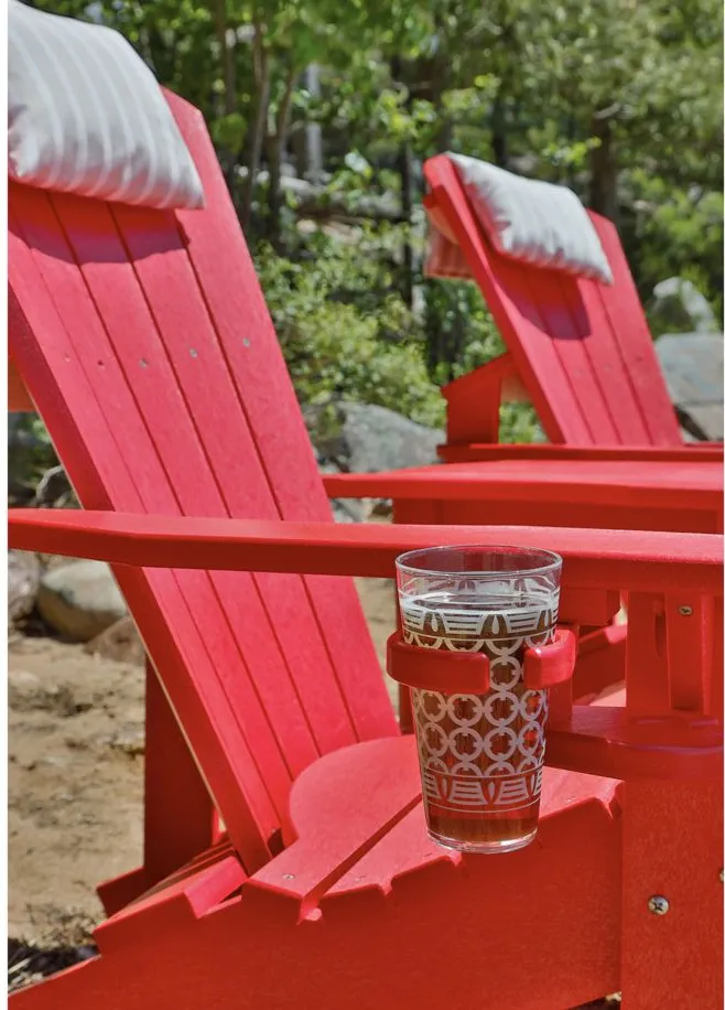 Generation Recycled Outdoor Upright Adirondack Chair in Red by C.R. Plastic Products