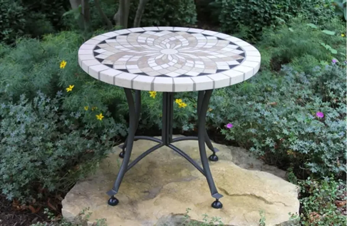 Bing Outdoor Mosaic Accent Table