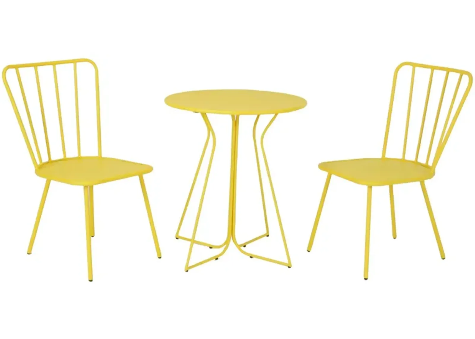 Novogratz Poolside Gossip Outdoor Heidi 3-pc. Bistro Set in Yellow by DOREL HOME FURNISHINGS