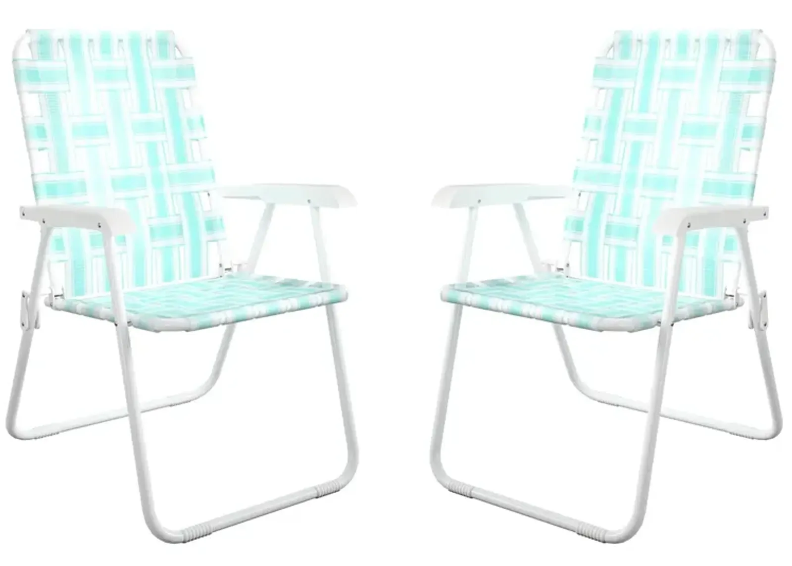 Novogratz Poolside Gossip Outdoor Priscilla Folding Chairs - Set of 2 in Aqua Haze by DOREL HOME FURNISHINGS