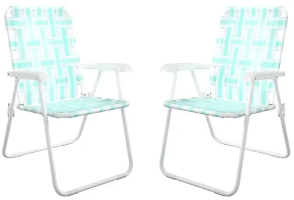 Novogratz Poolside Gossip Outdoor Priscilla Folding Chairs - Set of 2