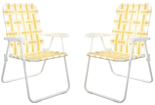 Novogratz Poolside Gossip Outdoor Priscilla Folding Chairs - Set of 2