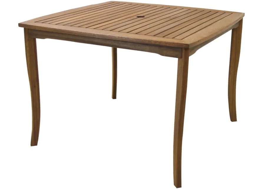 Bowden Outdoor Square Dining Table in Sandstone by Outdoor Interiors