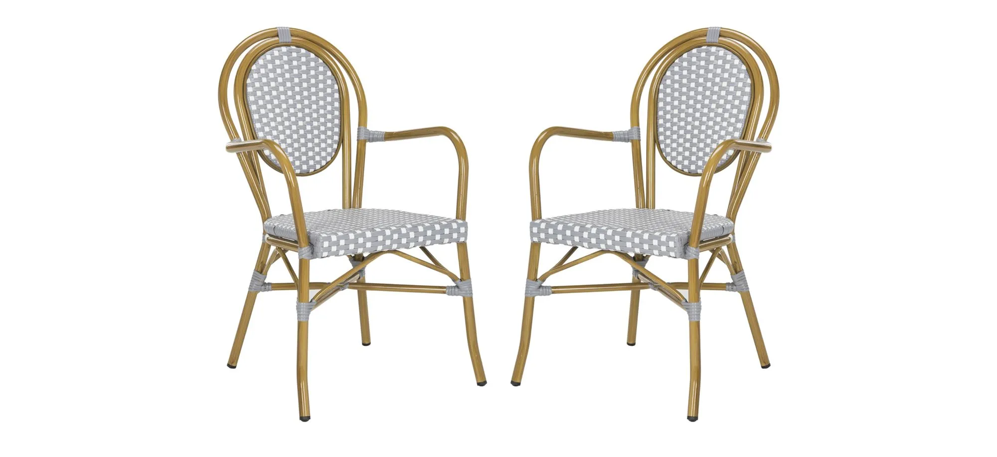 Casella Outdoor Arm Chair - Set of 2 in Pearl by Safavieh