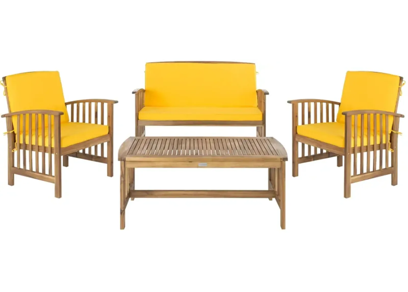 Barrow 4-pc. Patio Set in Navy by Safavieh