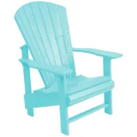 Generation Recycled Outdoor Upright Adirondack Chair in Brown by C.R. Plastic Products