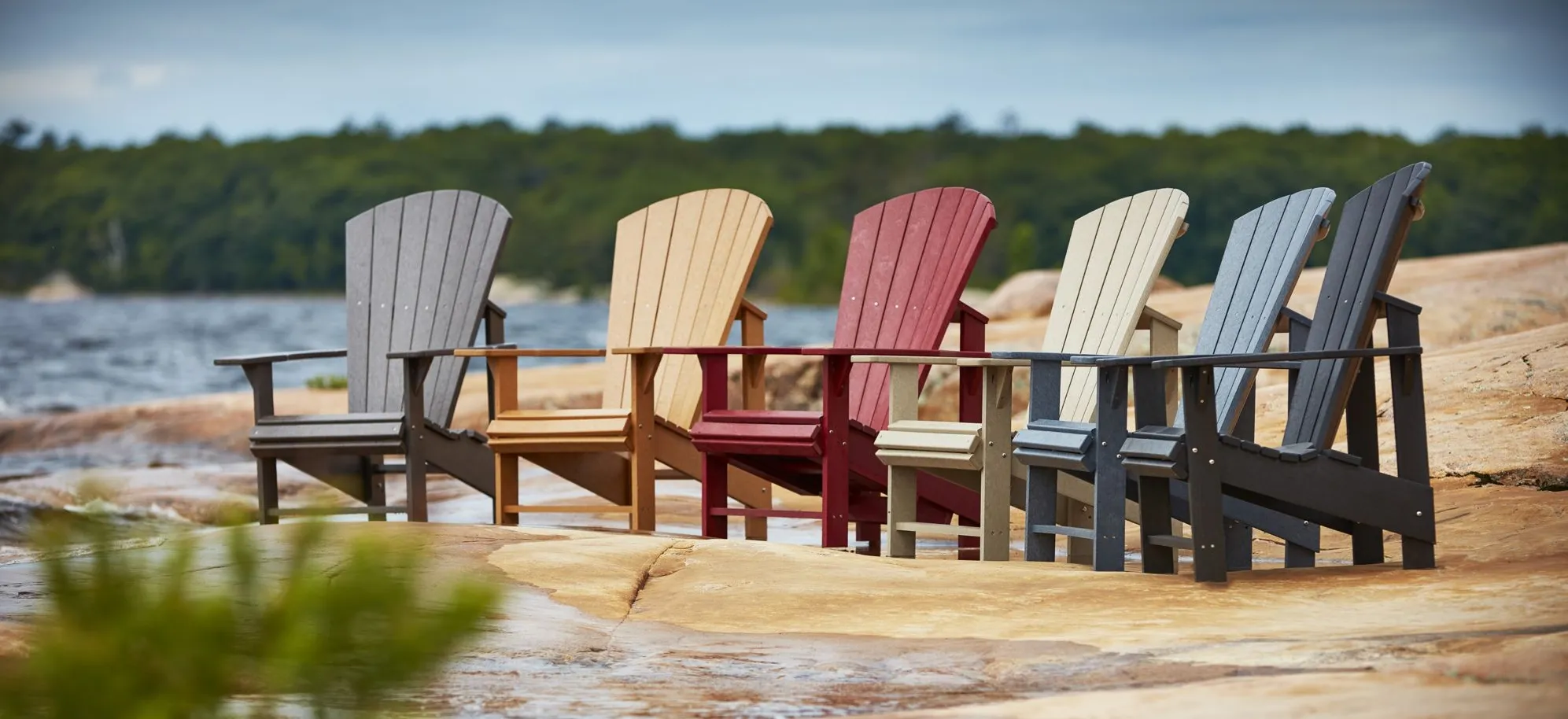 Generation Recycled Outdoor Upright Adirondack Chair in Chocolate by C.R. Plastic Products