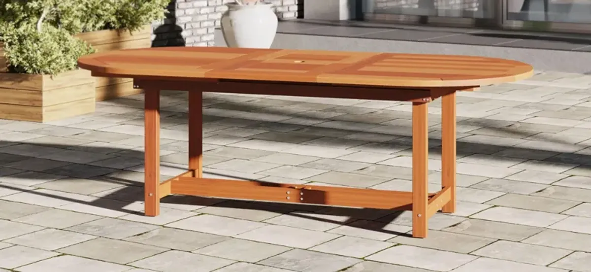 Amazonia 71" Outdoor Dining Table w/ Leaf