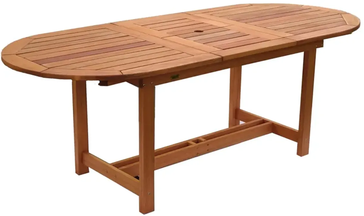 Amazonia 71" Outdoor Dining Table w/ Leaf