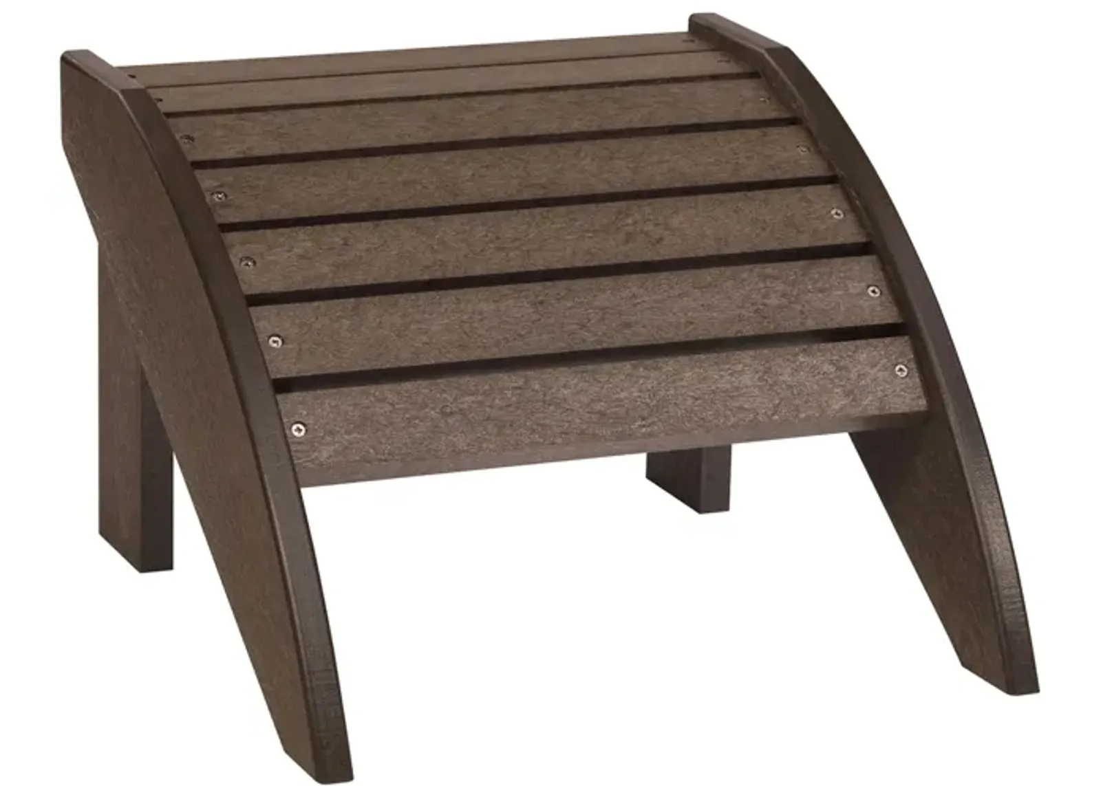 Generation Recycled Outdoor Adirondack Footstool in Chocolate by C.R. Plastic Products