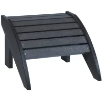 Generation Recycled Outdoor Adirondack Footstool in Brown by C.R. Plastic Products