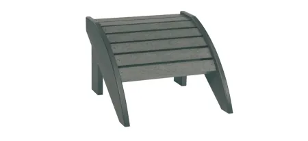 Generation Recycled Outdoor Adirondack Footstool in Slate Gray by C.R. Plastic Products