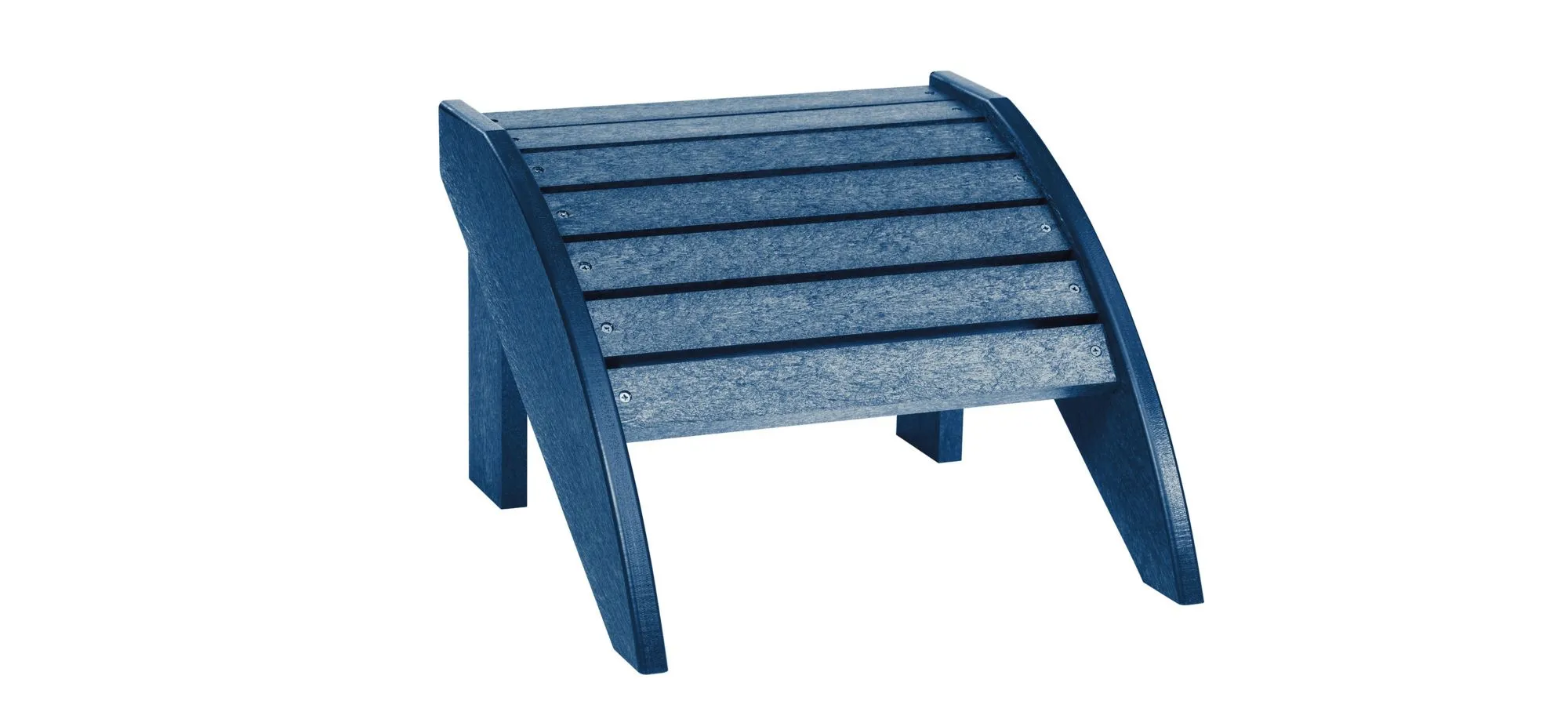 Generation Recycled Outdoor Adirondack Footstool in Navy by C.R. Plastic Products