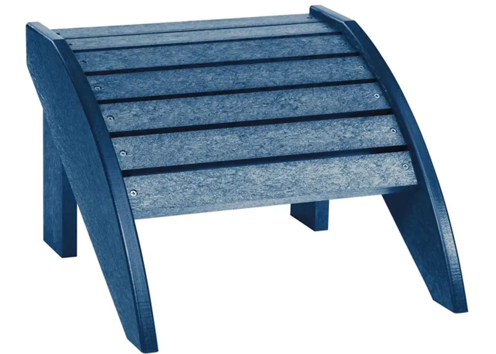 Generation Recycled Outdoor Adirondack Footstool in Navy by C.R. Plastic Products