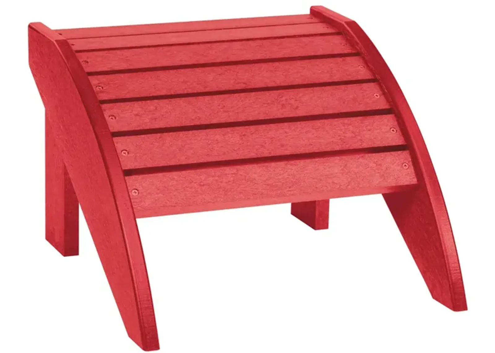 Generation Recycled Outdoor Adirondack Footstool in Red by C.R. Plastic Products