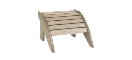 Generation Recycled Outdoor Adirondack Footstool in Beige by C.R. Plastic Products
