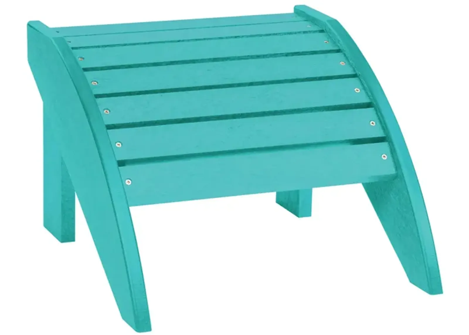 Generation Recycled Outdoor Adirondack Footstool in Turquoise by C.R. Plastic Products