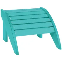 Generation Recycled Outdoor Adirondack Footstool in Crater Gray by C.R. Plastic Products