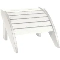 Generation Recycled Outdoor Adirondack Footstool in Crater Gray by C.R. Plastic Products