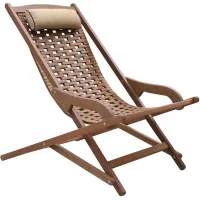 Ocean Ave Folding Swing Lounge Chair in Sandstone by Outdoor Interiors